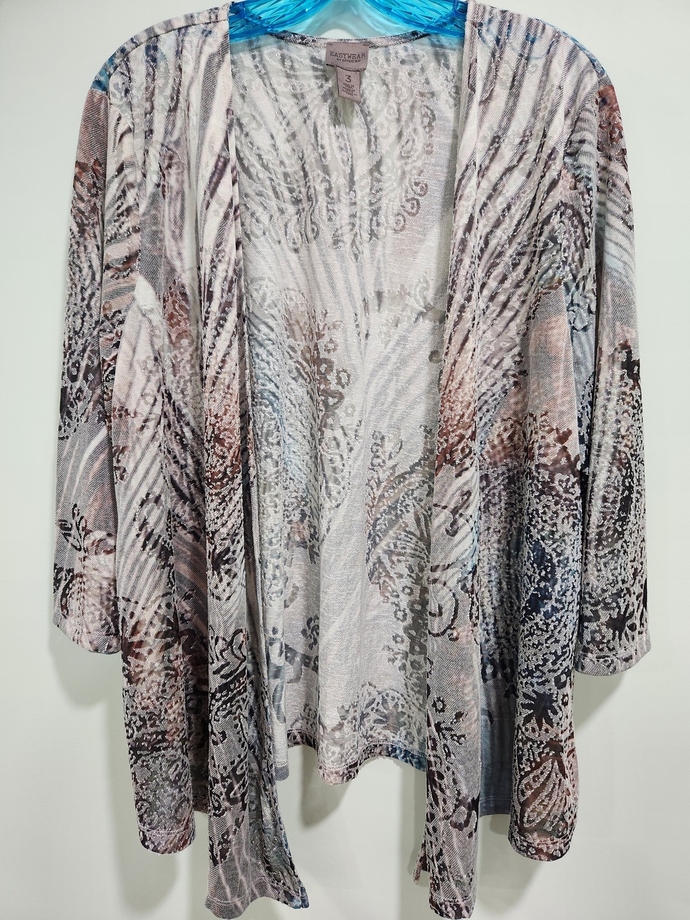 Rafaella Printed Open-Front Camisole - Neutral Multi